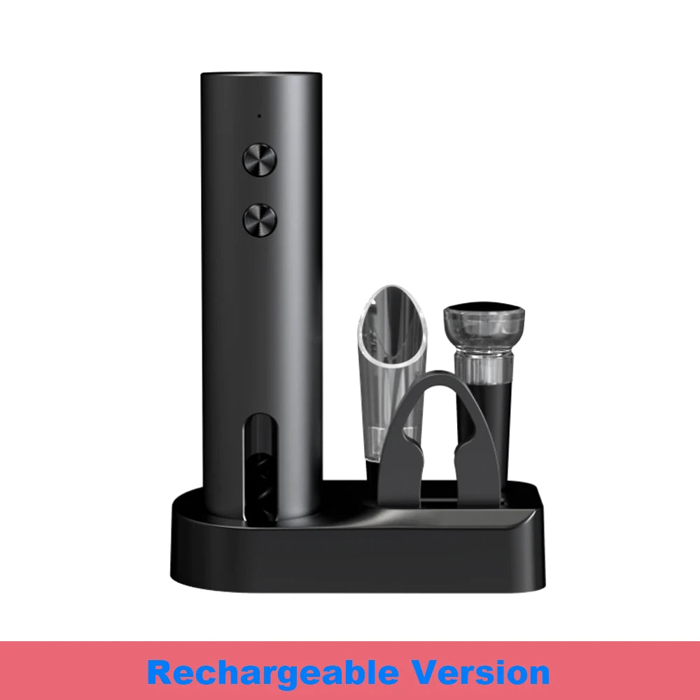 Elektrisk vinöppnare – komplett set för vinservering