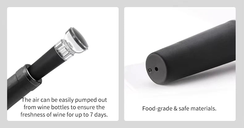 Elektrisk vinöppnare – komplett set för vinservering