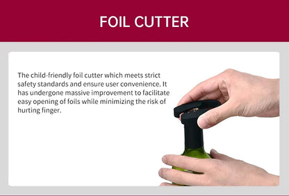 Elektrisk vinöppnare – komplett set för vinservering