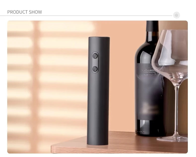 Elektrisk vinöppnare – komplett set för vinservering